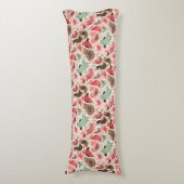 achtergrond met schattige vogels lichaamskussen (Voorkant Verticaal)