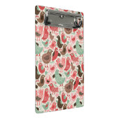 achtergrond met schattige vogels mini klembord (Schuin)