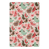 achtergrond met schattige vogels mini klembord (Achterkant)