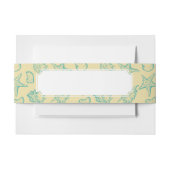 Achtergrond met schelpen. Handtekening Uitnodigingen Wikkel (Voorkant Voorbeeld)