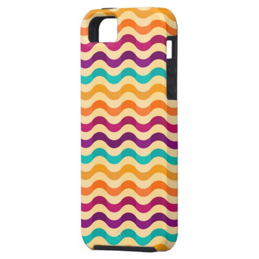 Achtergrond met strepen in retro 2 Case-Mate iPhone case (Achterkant Links)