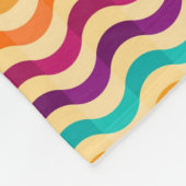 Achtergrond met strepen in retro 2 fleece deken (Hoek)