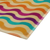 Achtergrond met strepen in retro 2 snijplank (Hoek)