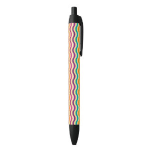 Achtergrond met strepen in retro 2 zwarte inkt pen