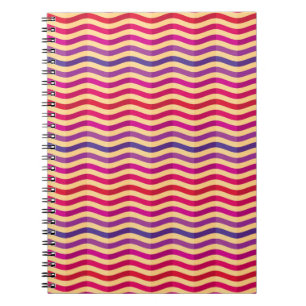 Achtergrond met strepen in retro 3 notitieboek