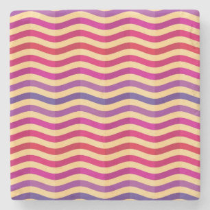 Achtergrond met strepen in retro 3 stenen onderzetter