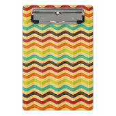 Achtergrond met strepen in retro 4 mini klembord (Voorkant)