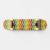 Achtergrond met strepen in retro 4 skateboard (Horizontaal)