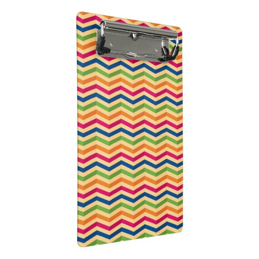 Achtergrond met strepen in retro mini klembord (Schuin)