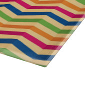 Achtergrond met strepen in retro snijplank (Hoek)