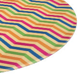 Achtergrond met strepen in retro snijplank (Hoek)