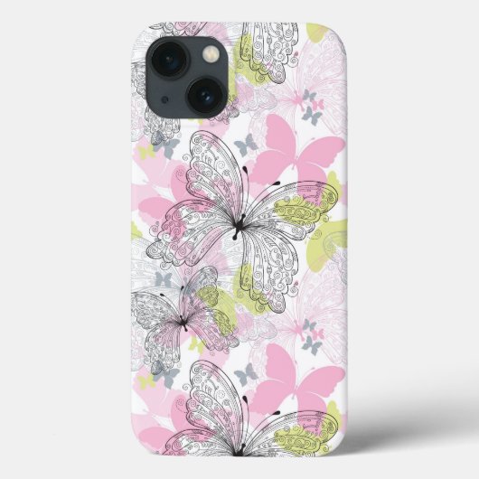 Achtergrond met vlinder Case-Mate iPhone case (Achterkant)
