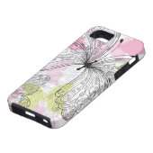 Achtergrond met vlinder Case-Mate iPhone case (Onderkant)