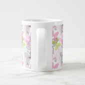 Achtergrond met vlinder jumbo beker (Achterkant)