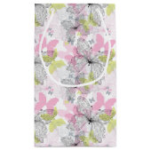 Achtergrond met vlinder klein cadeauzakje (Achterkant)