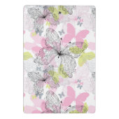 Achtergrond met vlinder mini klembord (Achterkant)