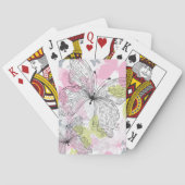 Achtergrond met vlinder pokerkaarten (Achterkant)