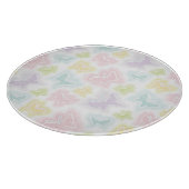 Achtergrond met vlinders in de waterverf snijplank (Hoek)