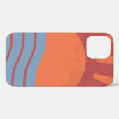  achtergrond met zee en zon. zomerretro Case-Mate iPhone case (Achterkant (horizontaal))