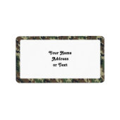 Achtergrond militaire boscamouflage etiket (Voorkant)