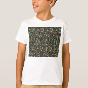 Achtergrond militaire boscamouflage t-shirt