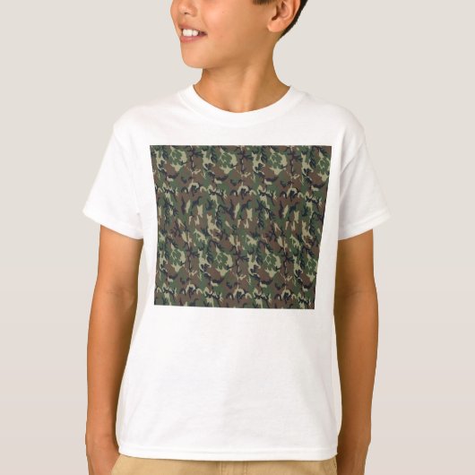 Achtergrond militaire boscamouflage t-shirt (Voorkant)