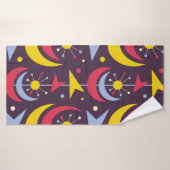 Achtergrond moderne  kunst uit de midden eeuw. Abs Badhanddoek (Badhanddoek)