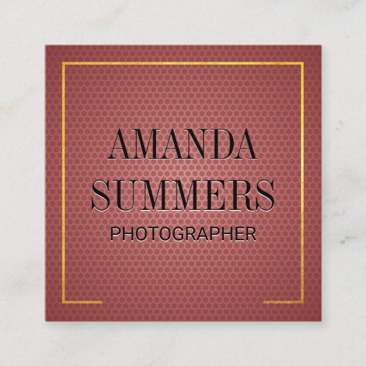 Achtergrond octanolpatroon vierkante visitekaartje (Voorkant)