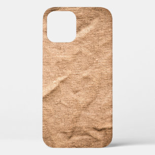 Achtergrond oude bruine doek iPhone 12 hoesje