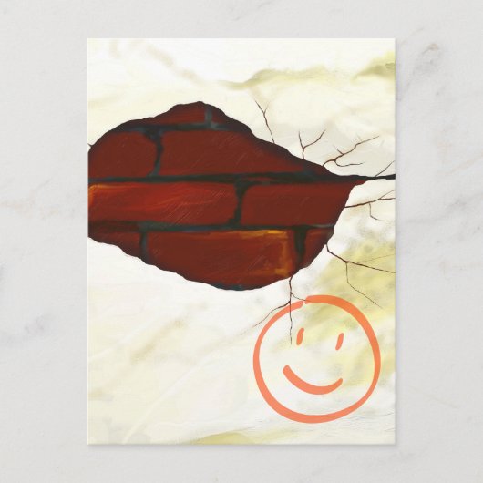 Achtergrond oude wand, briefkaart (Voorkant)