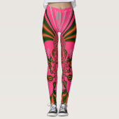 Achtergrond Paars ontwerp Vrouwen Leggings (Voorkant)
