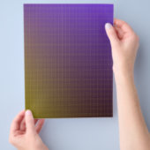 Achtergrond Paars tot Gold Pattern Flyer (Hand)