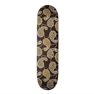 Achtergrond paisleystijl skateboard
