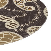 Achtergrond paisleystijl snijplank (Hoek)