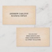 Achtergrond papierstructuur visitekaartje (Voorkant / Achterkant)