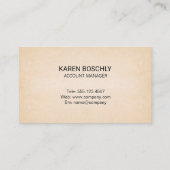 Achtergrond papierstructuur visitekaartje (Achterkant)