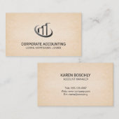 Achtergrond papierstructuur visitekaartje (Voorkant / Achterkant)