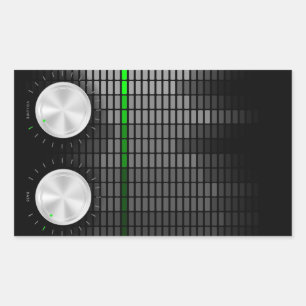 Achtergrond partij rechthoekige sticker