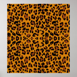 Achtergrond patroonleopard poster