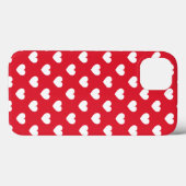 Achtergrond patroonValentijn met hartenliefde Case-Mate iPhone Case (Achterkant (horizontaal))