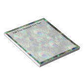 Achtergrond Peacock-doether Notitieblok (Schuin)