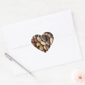 Achtergrond Pebbles Hart Sticker (Envelop)