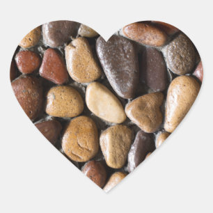 Achtergrond Pebbles Hart Sticker