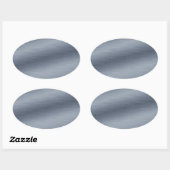 Achtergrond penseel staal ovale sticker (Vel)