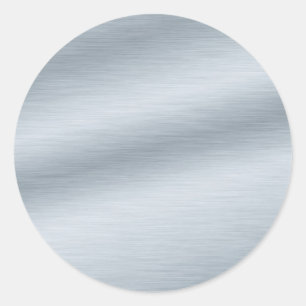 Achtergrond penseelvenster Silver Ronde Sticker
