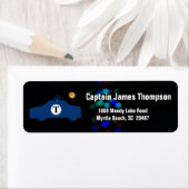 Achtergrond politieauto en licht etiket (Insitu)