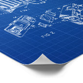 achtergrond Poster Blauwdruk camera Patent (Hoek)