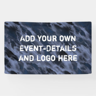 Achtergrond: Quake Clouds Blue mix + uw ideeën Spandoek