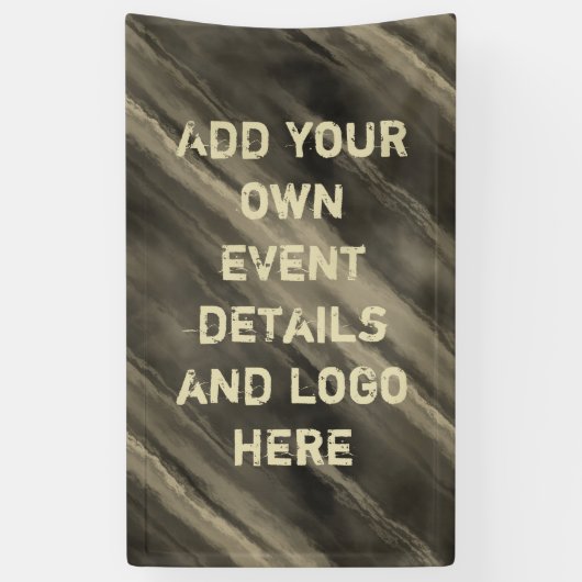 Achtergrond: Quake Clouds vuile mix + uw ideeën Spandoek (Verticaal)