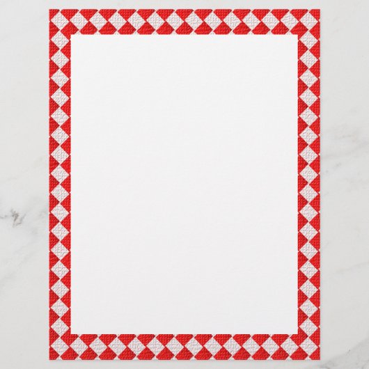 Achtergrond rode afgehandelde picnic Tablecloth Flyer (Voorkant)